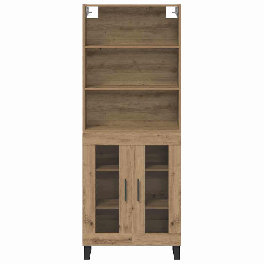 Highboard 2 pcs Umjetnički hrast Konstruirano drvo