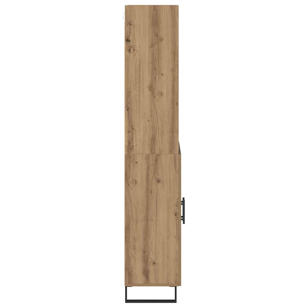 Highboard 2 pcs Umjetnički hrast Konstruirano drvo