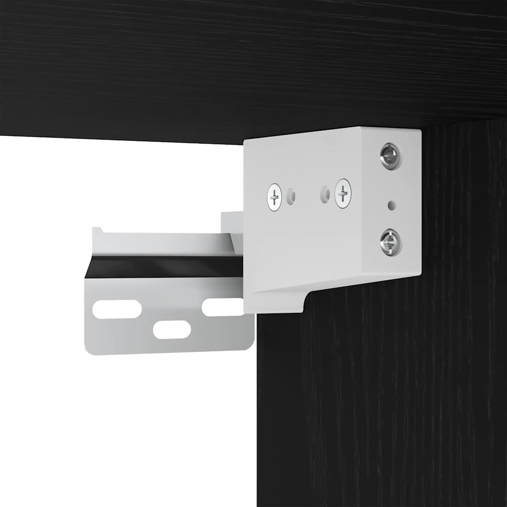 Highboard 2 pcs Crni hrast 69,5 x 34 x 180 cm