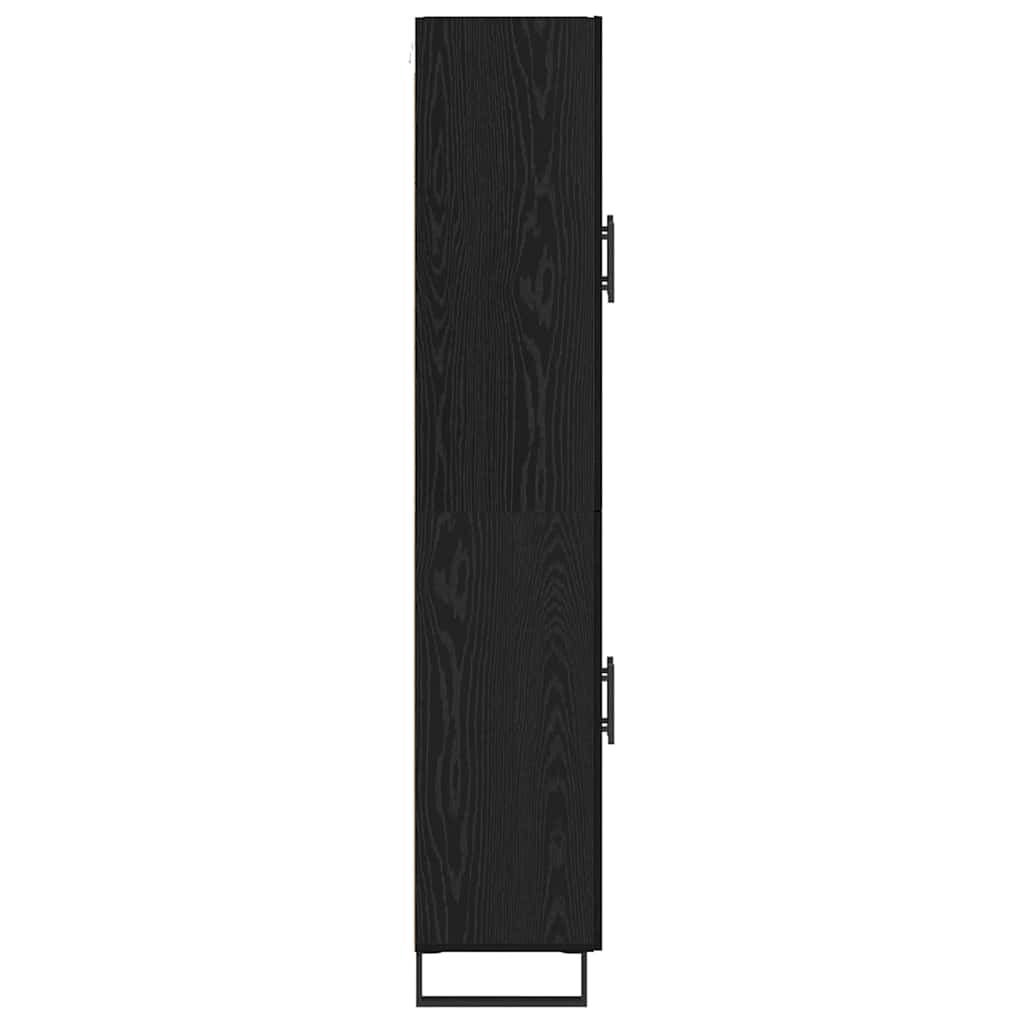 Highboard 2 pcs Crni hrast 69,5 x 34 x 180 cm