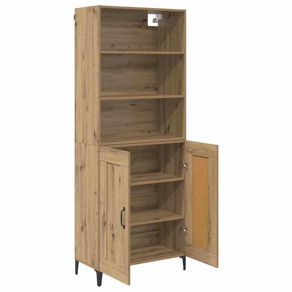 Highboard 2 pcs hrast artisan Konstruirano drvo
