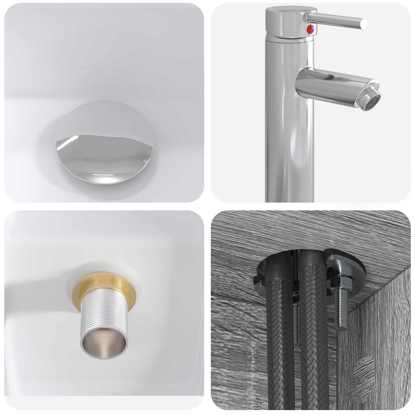 Set namještaja za kupaonicu 2 pcs Siva Sonoma Konstruirano drvo