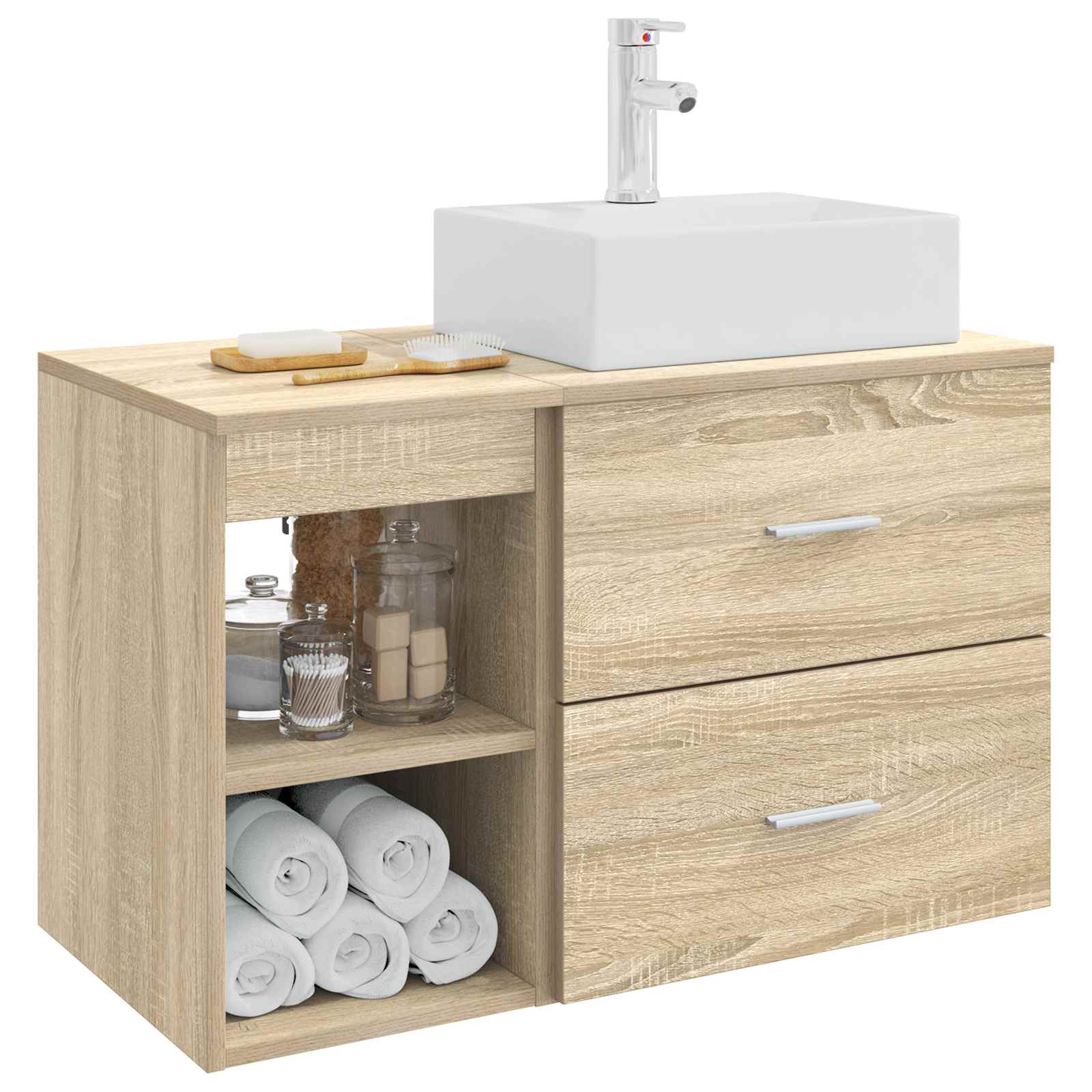 Set namještaja za kupaonicu 2 pcs Hrast sonoma
