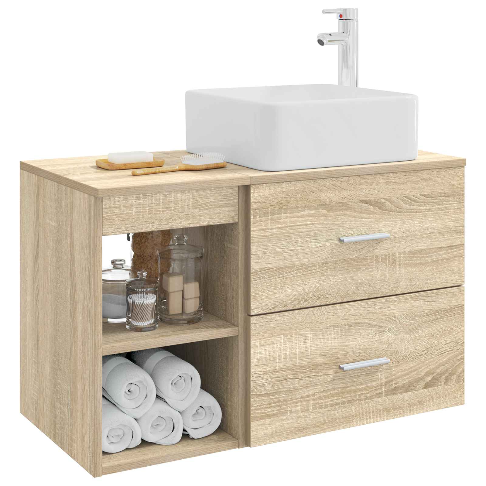 Set namještaja za kupaonicu 2 pcs Hrast sonoma