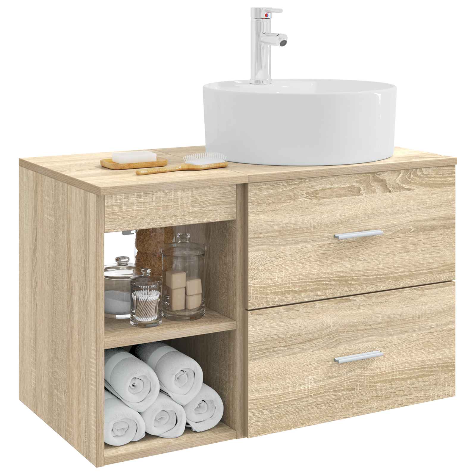 Set namještaja za kupaonicu 2 pcs Hrast sonoma