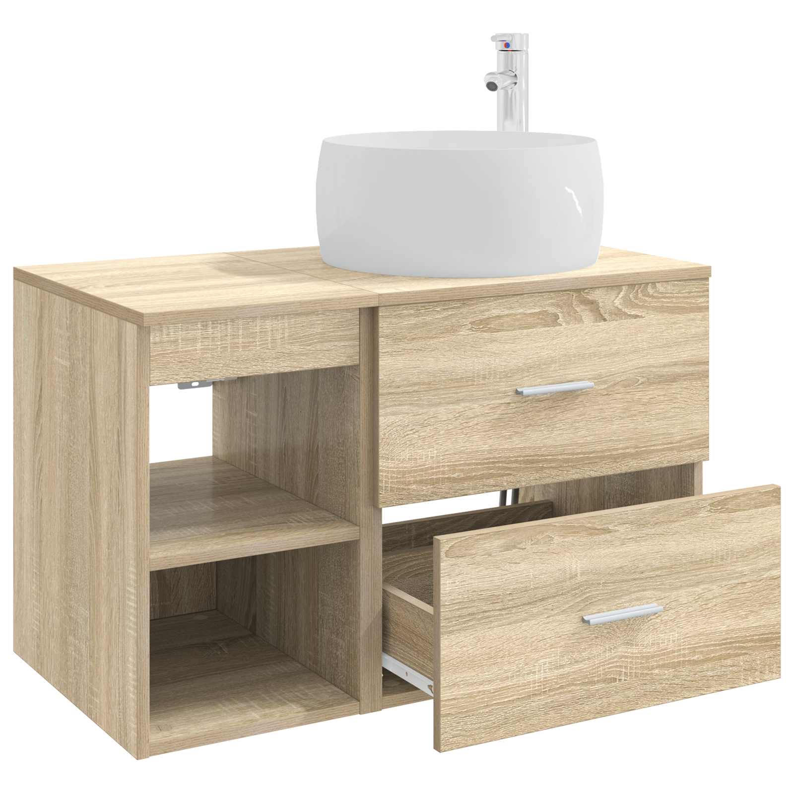 Set namještaja za kupaonicu 2 pcs Hrast sonoma