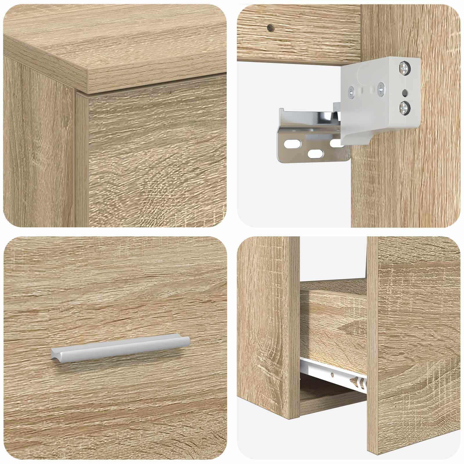 Set namještaja za kupaonicu 2 pcs Hrast sonoma