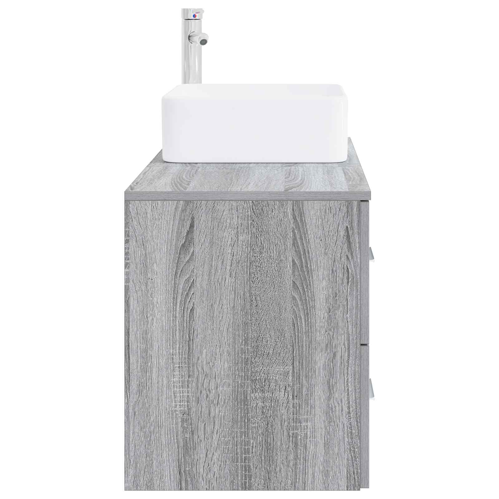 Set namještaja za kupaonicu 2 pcs Siva Sonoma Konstruirano drvo