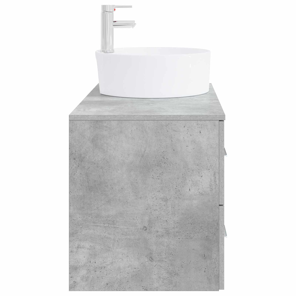 Set namještaja za kupaonicu 2 kom. Betonska siva 49,5 x 44,5 x 76 cm