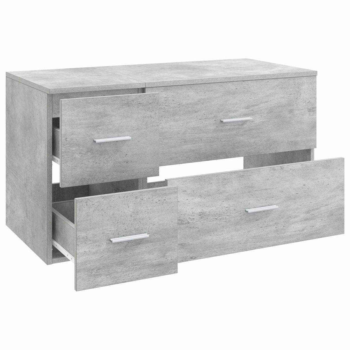 Set namještaja za kupaonicu 2 kom. Betonska siva 62,5 x 44,5 x 50 cm