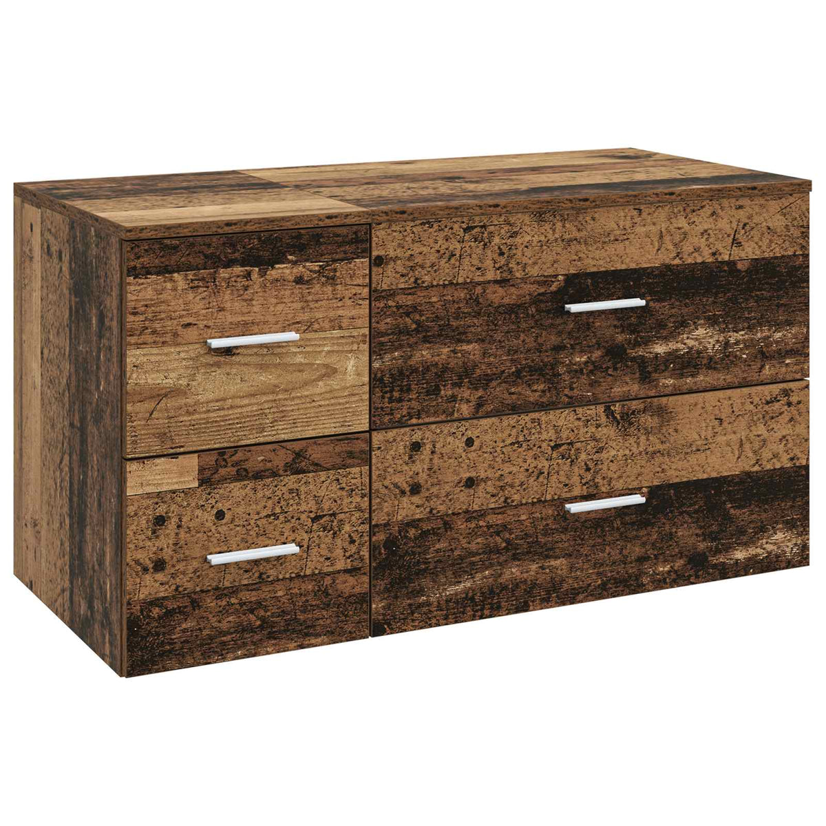 Set namještaja za kupaonicu 2 kom. Staro drvo Konstruirano drvo Smeđa 62,5 x 44,5 x 50 cm