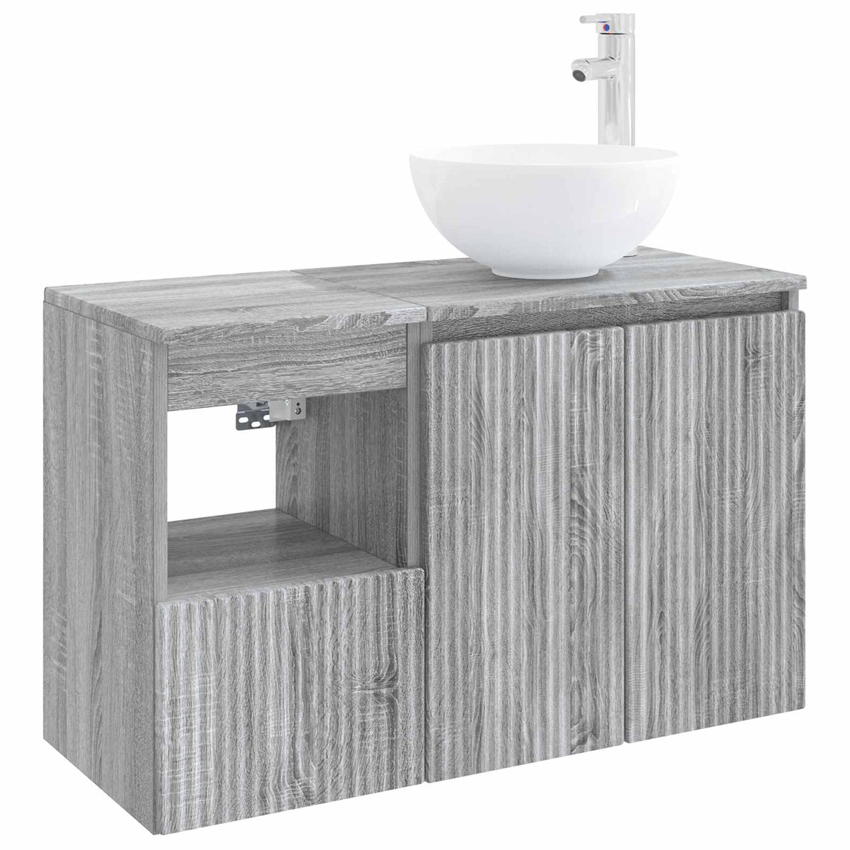 Set namještaja za kupaonicu 2 kom. Siva Sonoma 49,5 x 35 x 80 cm