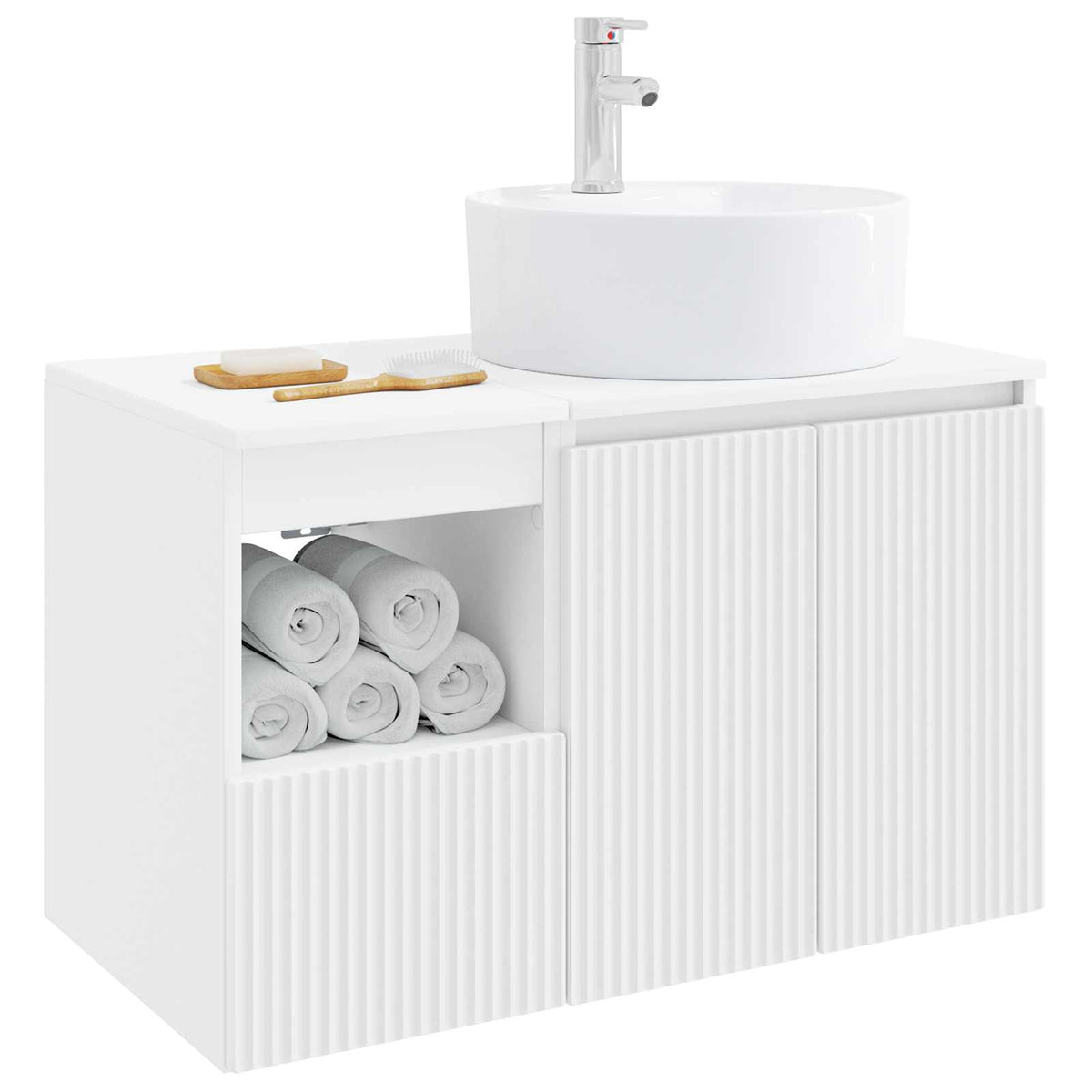 Set namještaja za kupaonicu 2 kom. Bijela Konstruirano drvo 49,5 x 44,5 x 82 cm