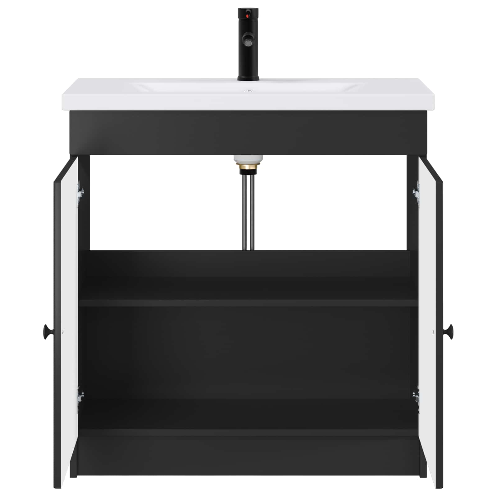Set namještaja za kupaonicu Crna 78,5 x 37,5 x 81 cm