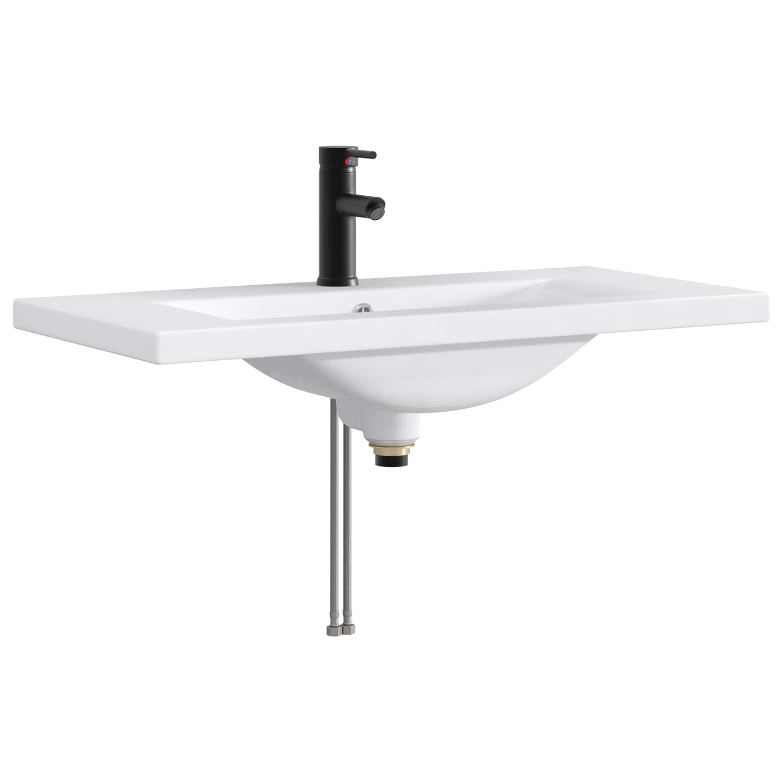 Set namještaja za kupaonicu Crna 78,5 x 37,5 x 81 cm