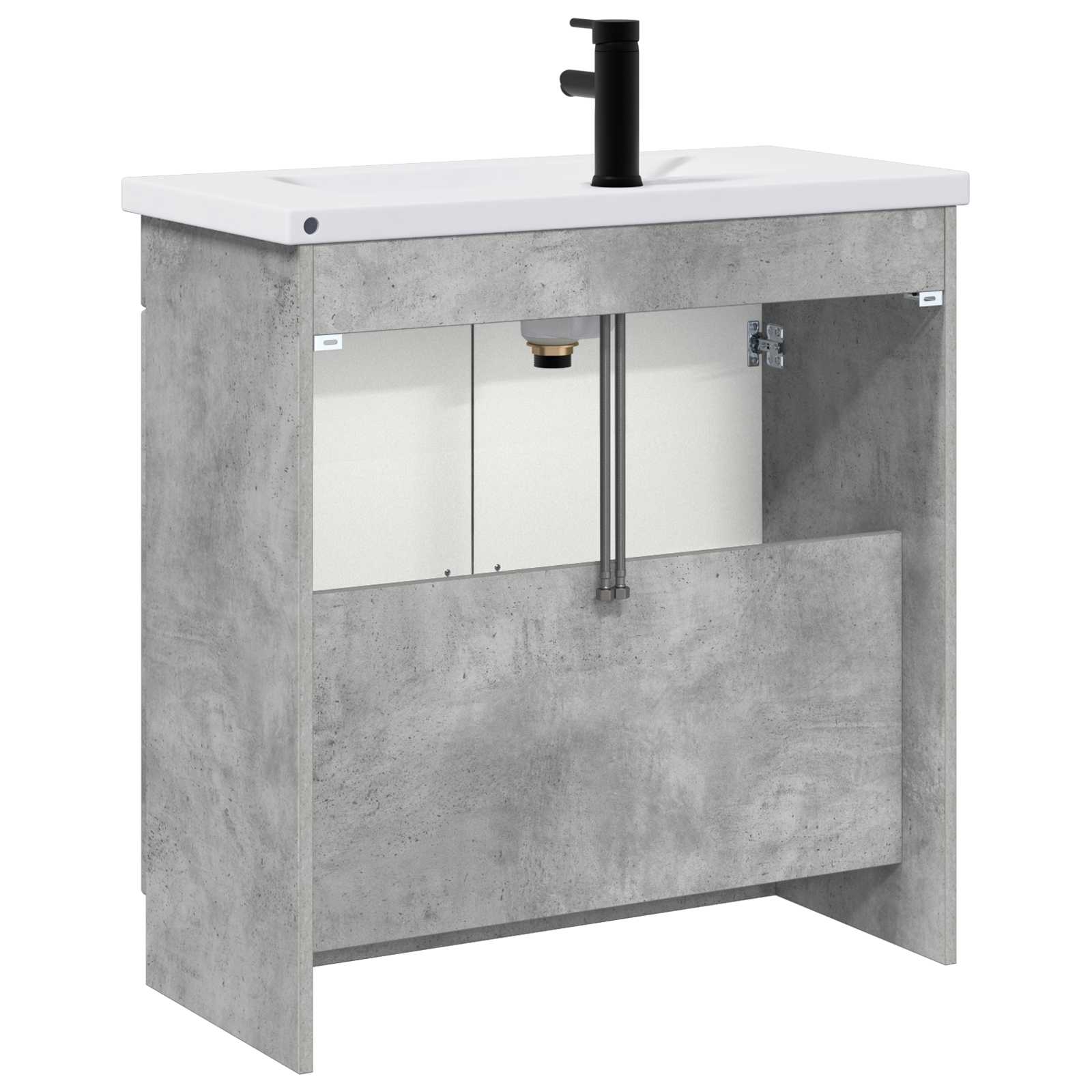 Set namještaja za kupaonicu Betonska siva 78,5 x 37,5 x 81 cm