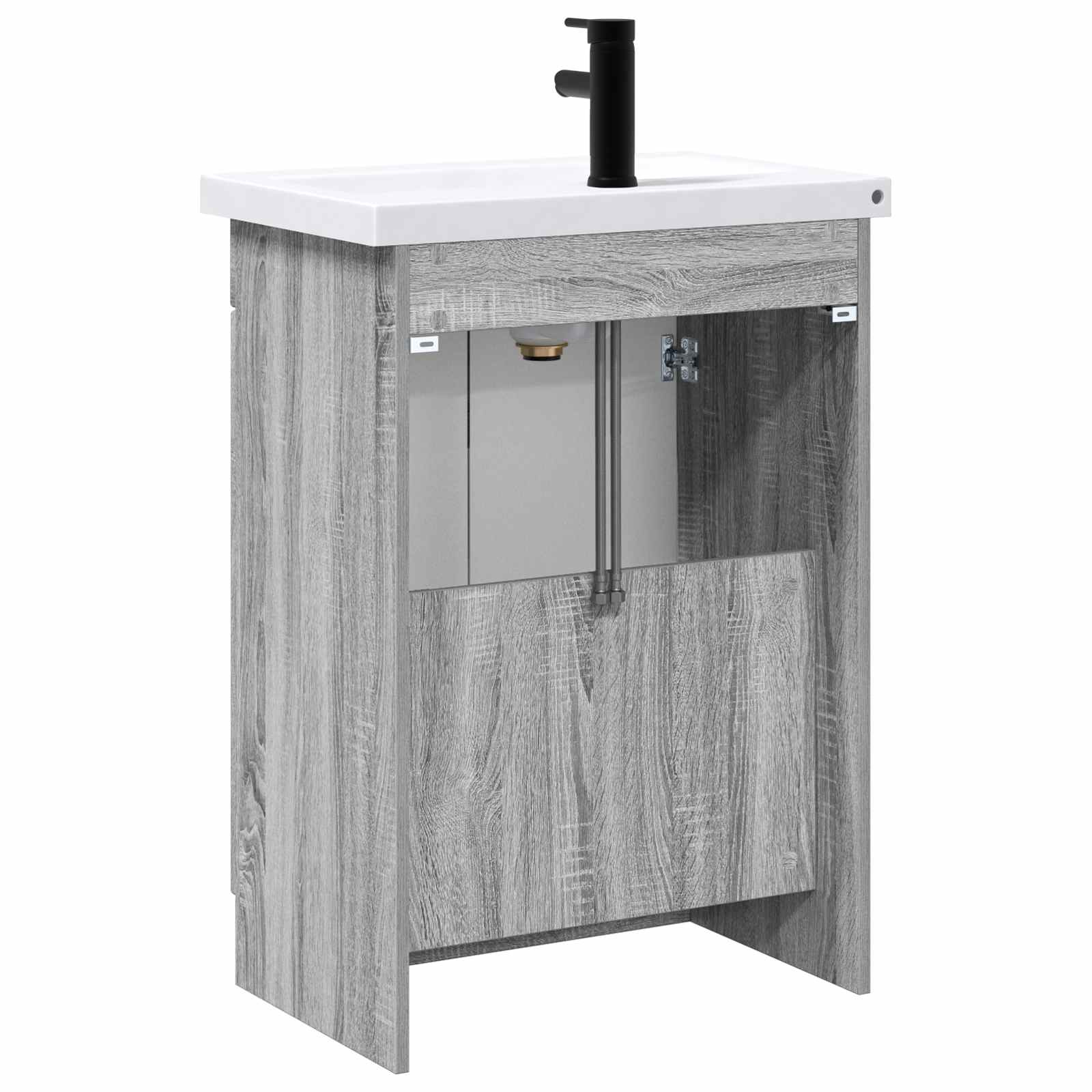 Set namještaja za kupaonicu Siva Sonoma 56 x 37,5 x 81 cm