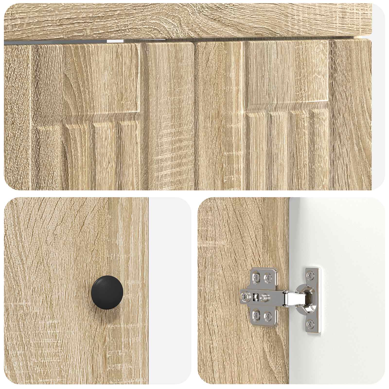 Set namještaja za kupaonicu Hrast sonoma 56 x 37,5 x 81 cm
