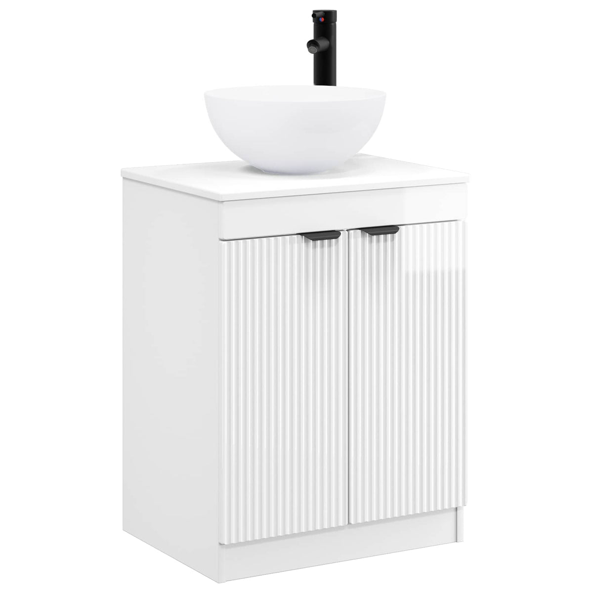 Set namještaja za kupaonicu Bijela visokog sjaja 54 x 41 x 70 cm