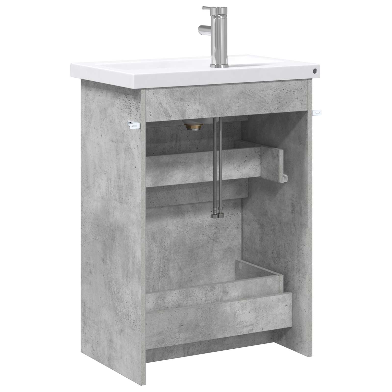 Set namještaja za kupaonicu Betonska siva 61 x 40 x 84,5 cm