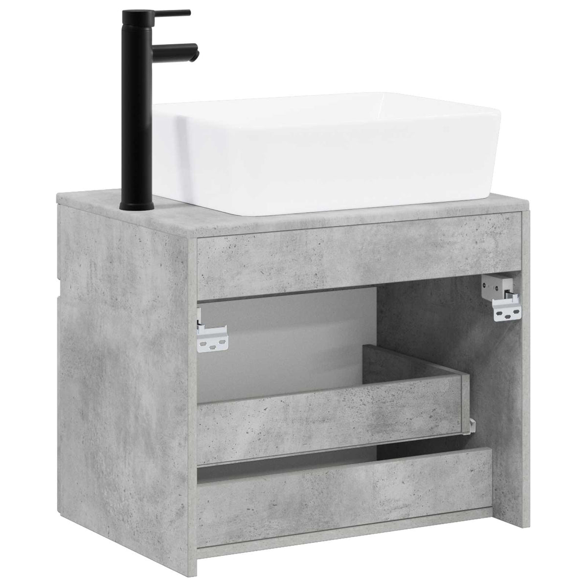 Set namještaja za kupaonicu Betonska siva Konstruirano drvo 59 x 44,5 x 50 cm