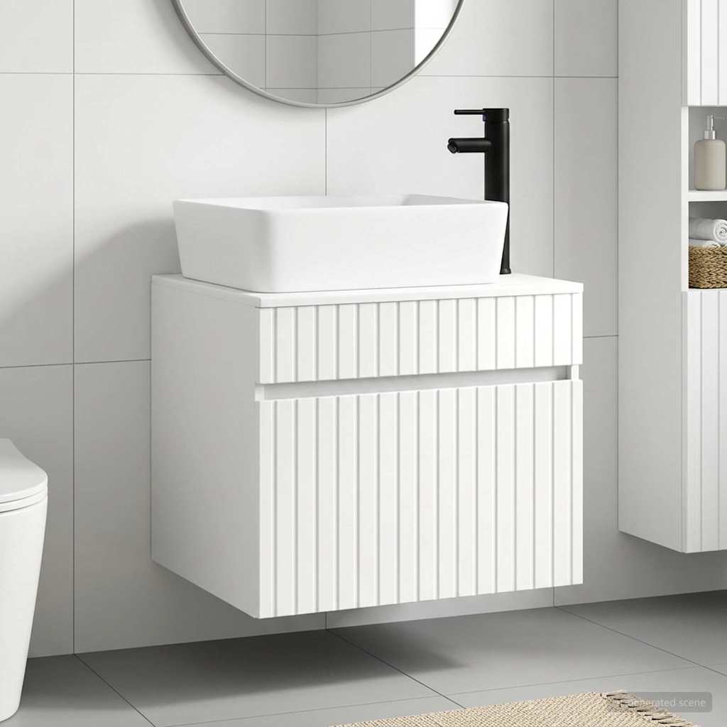 Set namještaja za kupaonicu Bijela visokog sjaja 59 x 44,5 x 50 cm