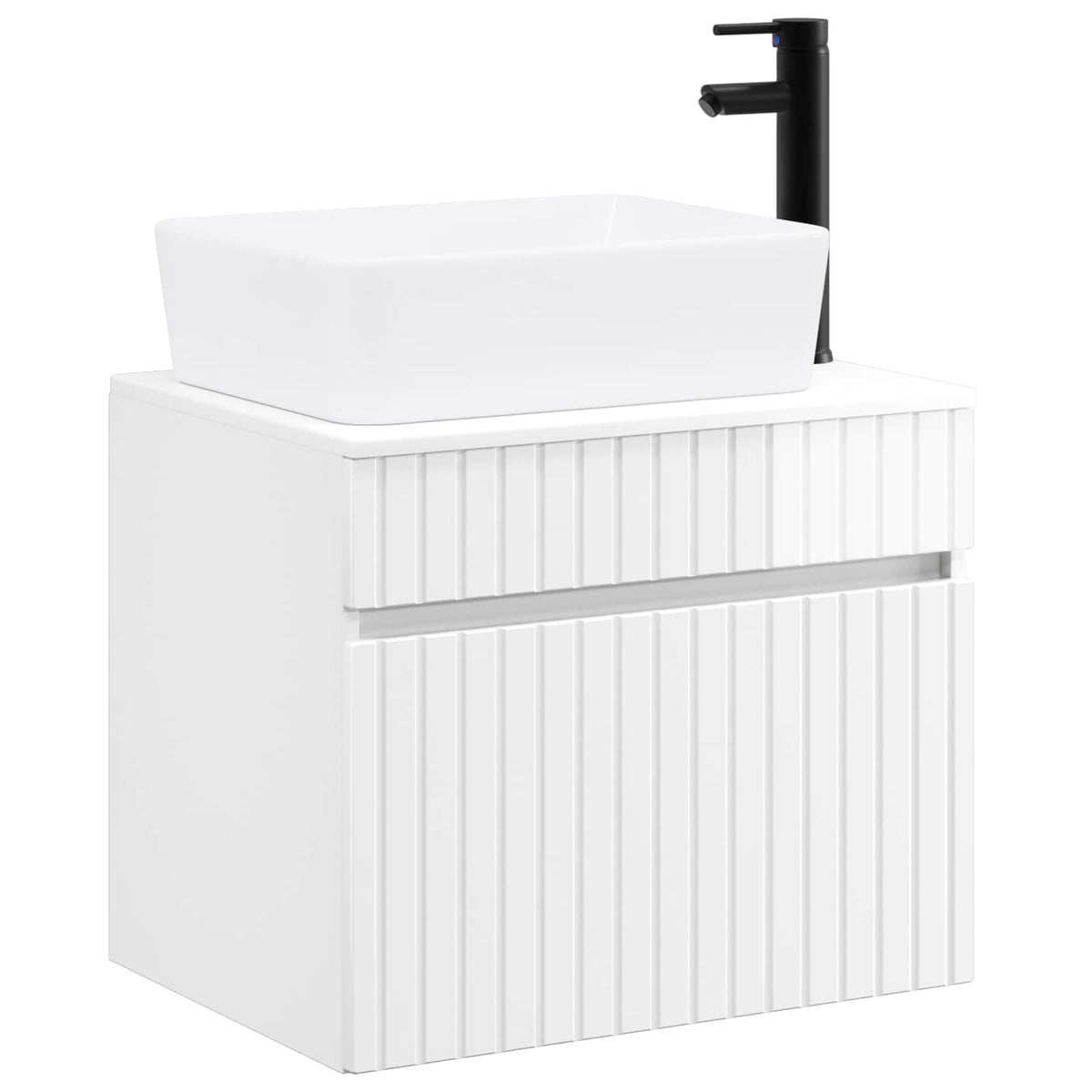 Set namještaja za kupaonicu Bijela visokog sjaja 59 x 44,5 x 50 cm