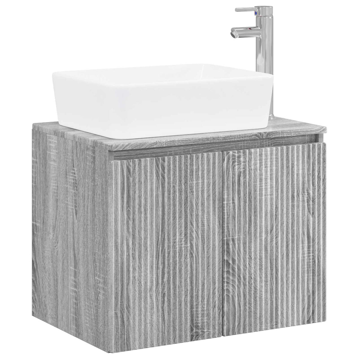 Set namještaja za kupaonicu Siva Sonoma Konstruirano drvo 62,5 x 44,5 x 50 cm