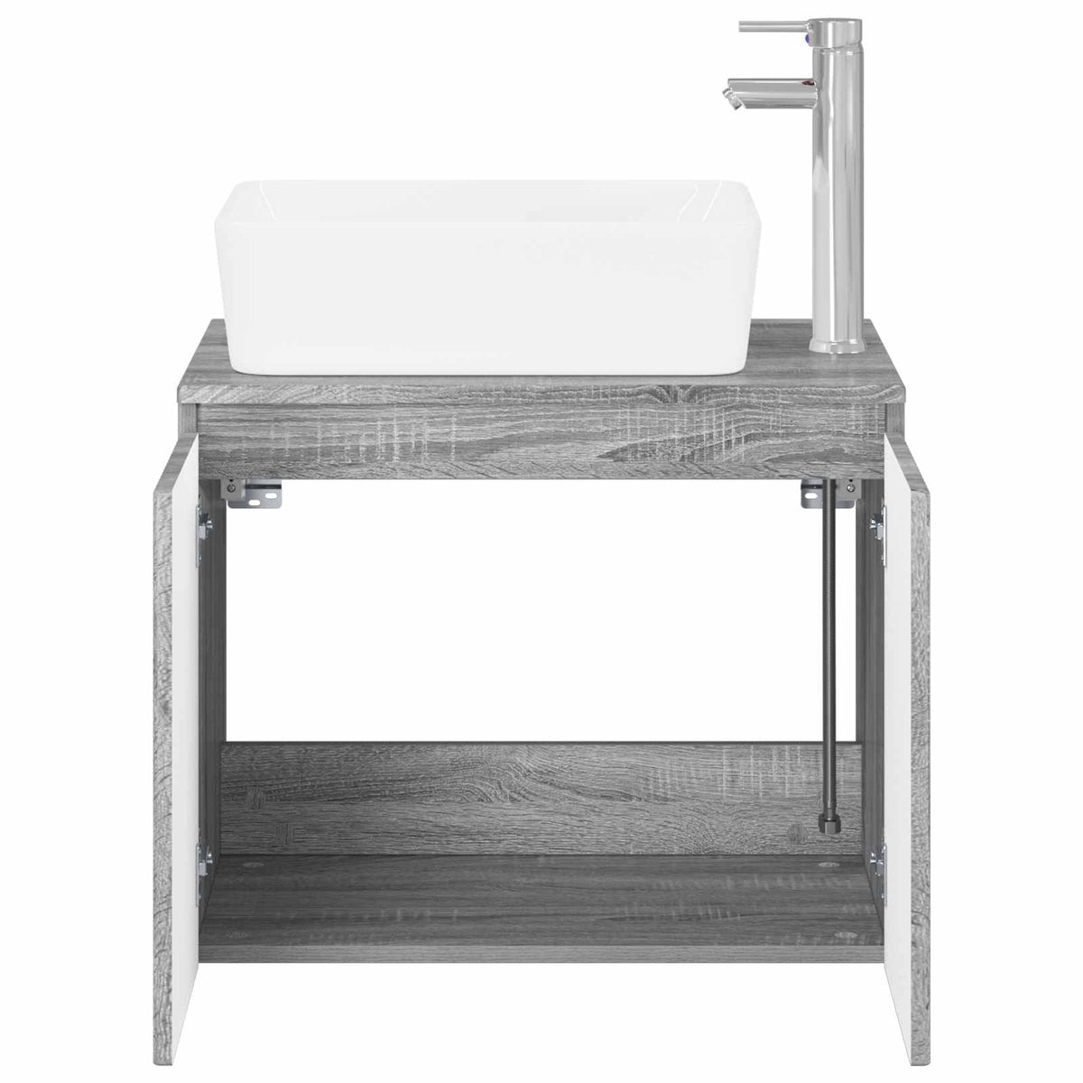 Set namještaja za kupaonicu Siva Sonoma Konstruirano drvo 62,5 x 44,5 x 50 cm