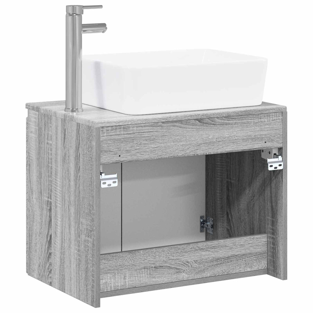 Set namještaja za kupaonicu Siva Sonoma Konstruirano drvo 62,5 x 44,5 x 50 cm