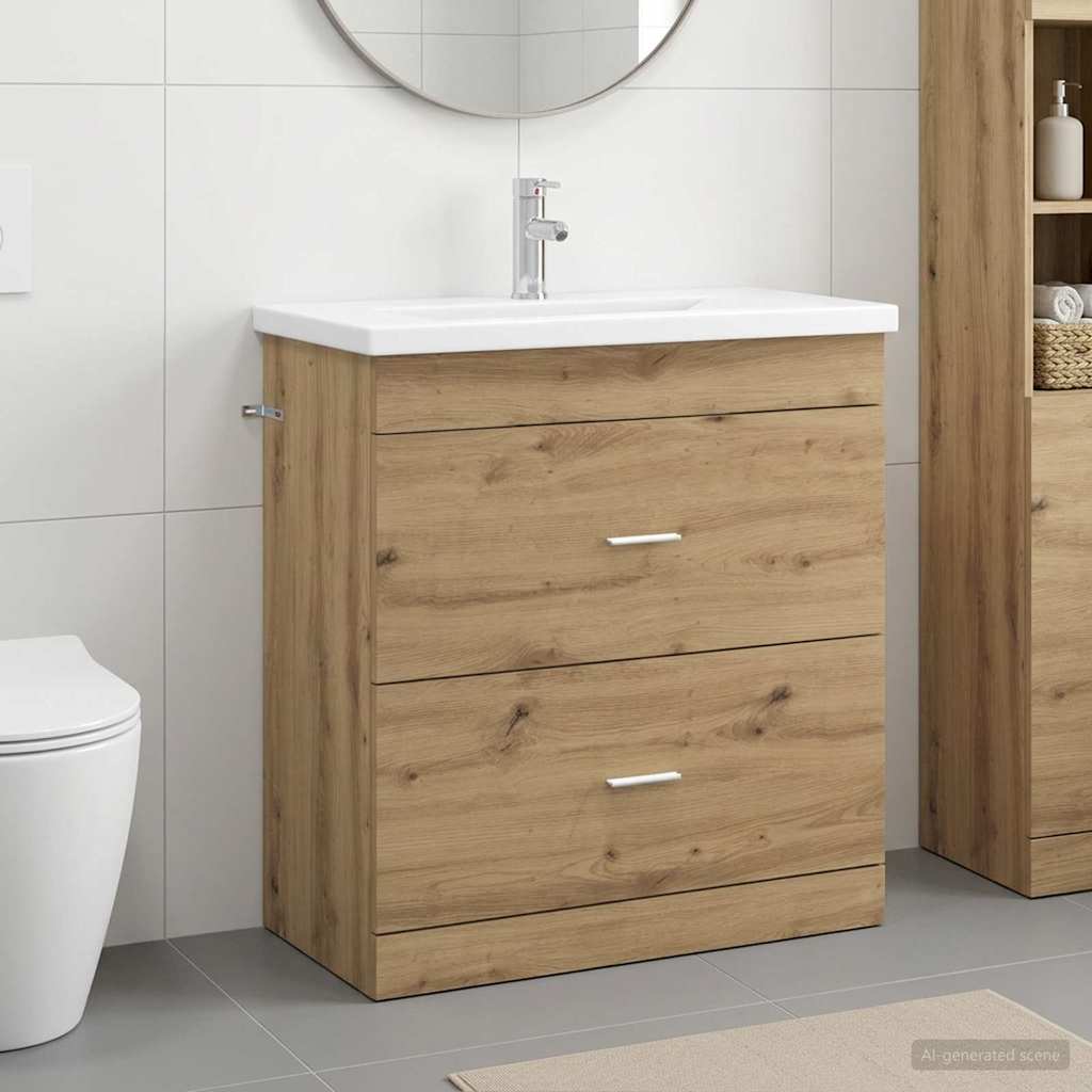 Set namještaja za kupaonicu Hrast artisan 81 x 40 x 84,5 cm