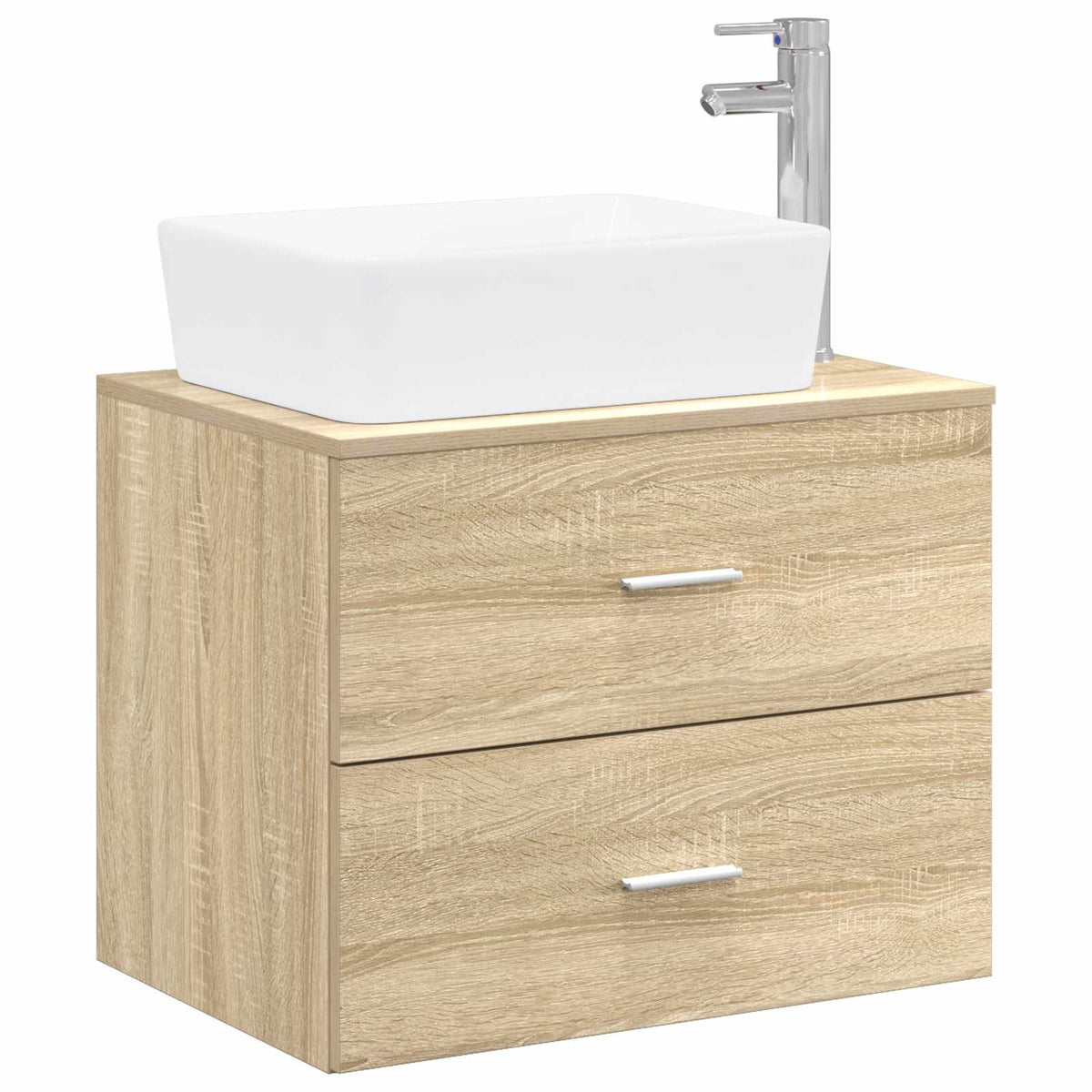 Set namještaja za kupaonicu Hrast sonoma Konstruirano drvo Smeđa 62.5 x 44.5 x 50 cm