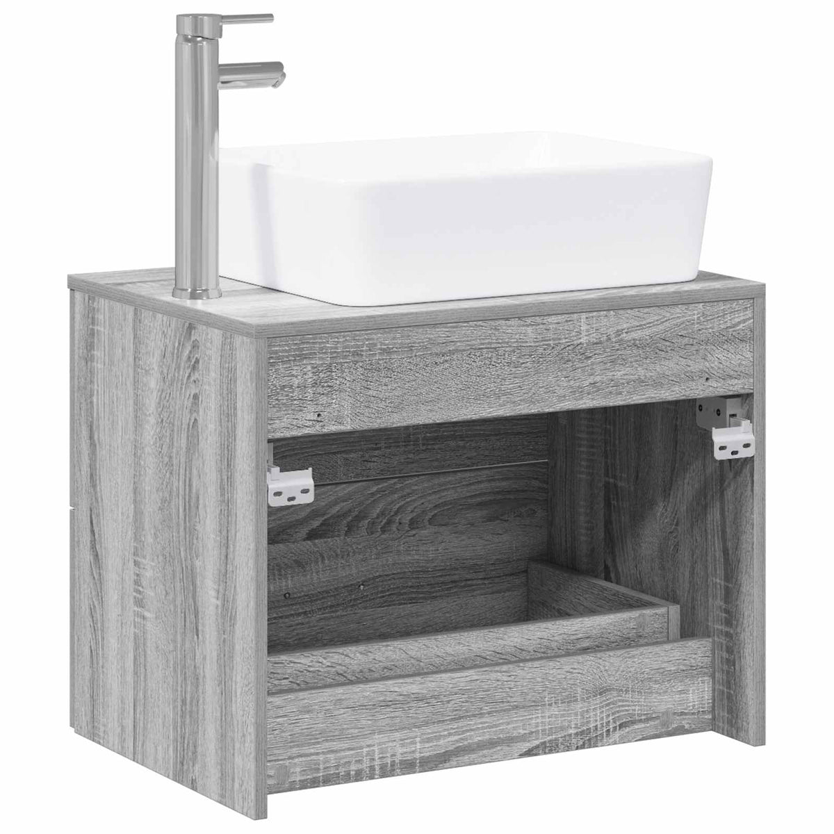 Set namještaja za kupaonicu Siva Sonoma Konstruirano drvo 62.5 x 44.5 x 50 cm