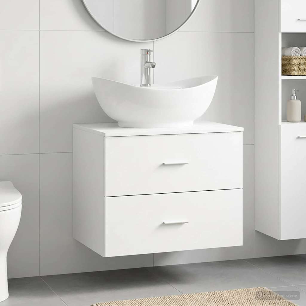 Set namještaja za kupaonicu Bijela Konstruirano drvo 62.5 x 44.5 x 50 cm