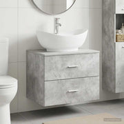 Set namještaja za kupaonicu Betonska siva Konstruirano drvo 62.5 x 44.5 x 50 cm