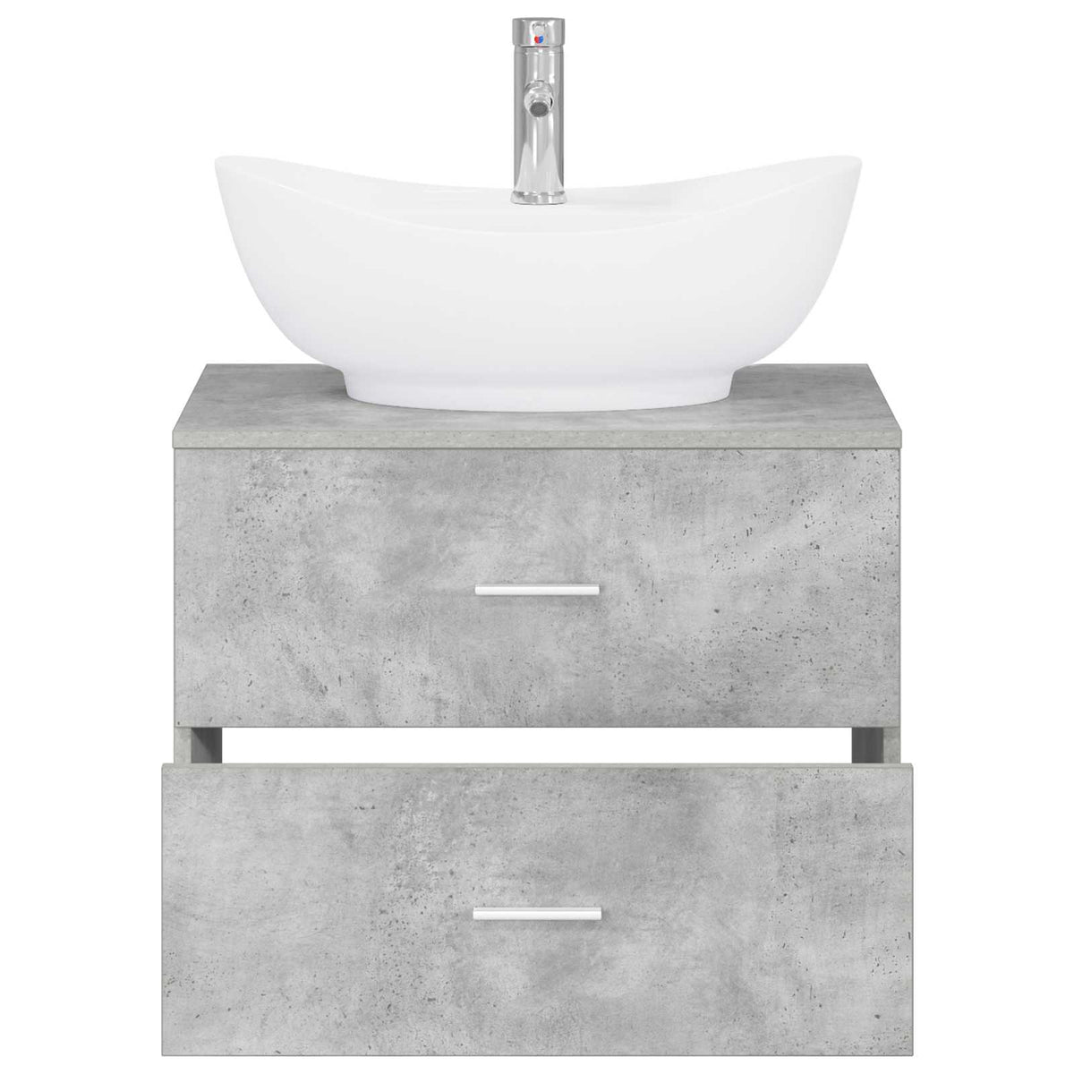 Set namještaja za kupaonicu Betonska siva Konstruirano drvo 62.5 x 44.5 x 50 cm