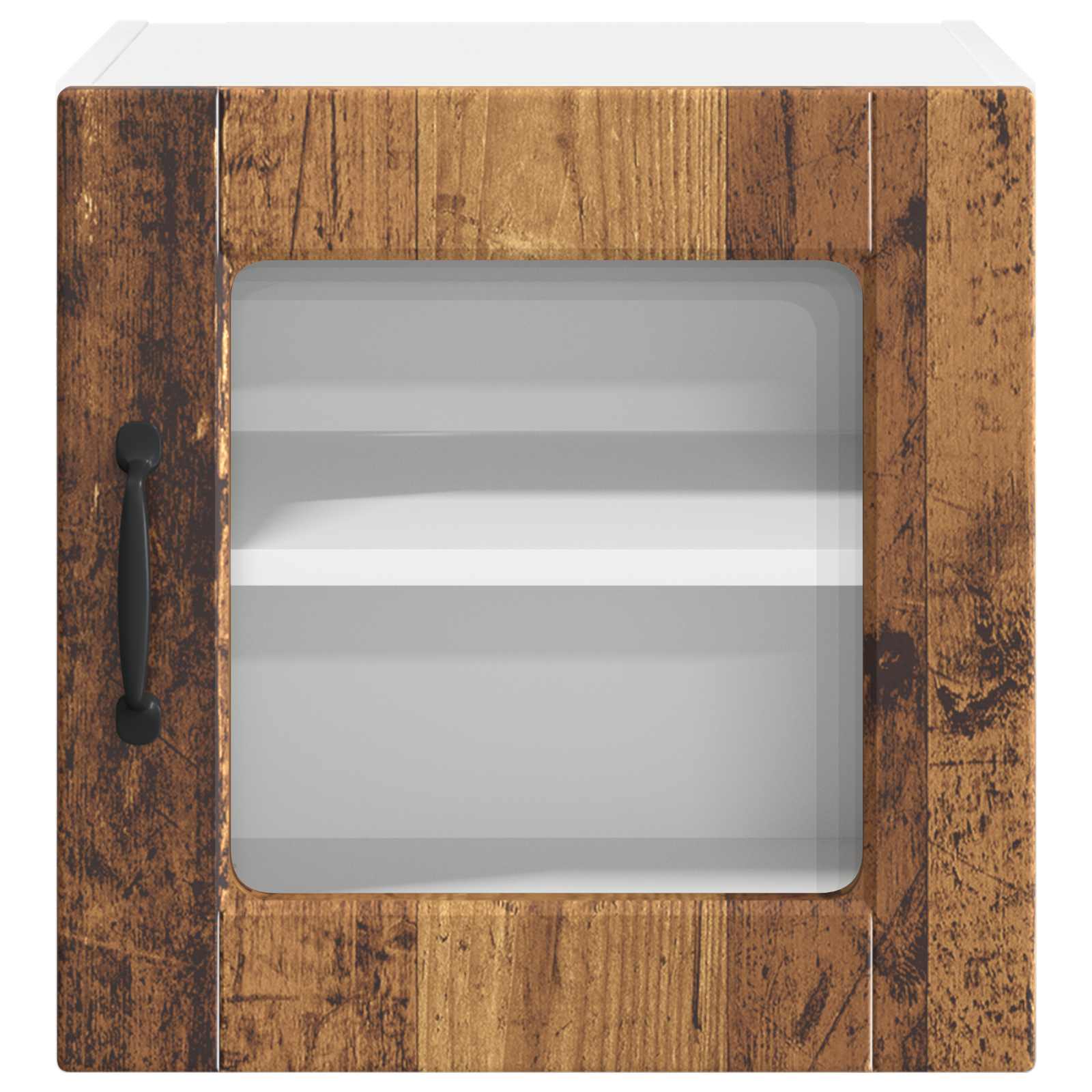 Zidni stakleni ormarić 2 pcs Staro drvo 40 x 31 x 40 cm