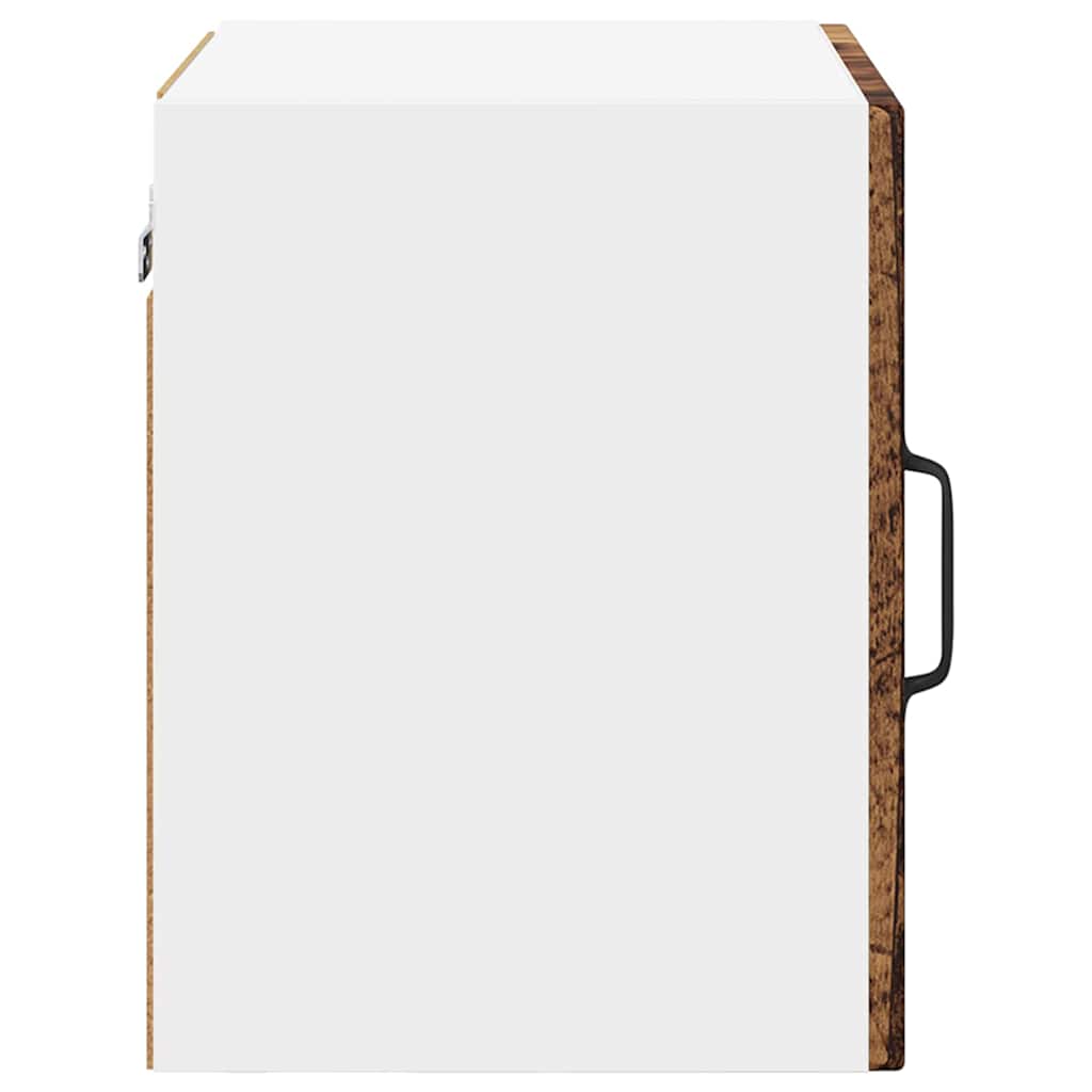 Zidni stakleni ormarić 2 pcs Staro drvo 40 x 31 x 40 cm