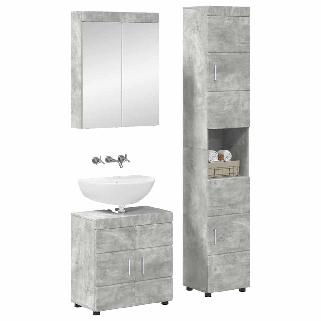 Set namještaja za kupaonicu TULUM 3 pcs Betonski sivi