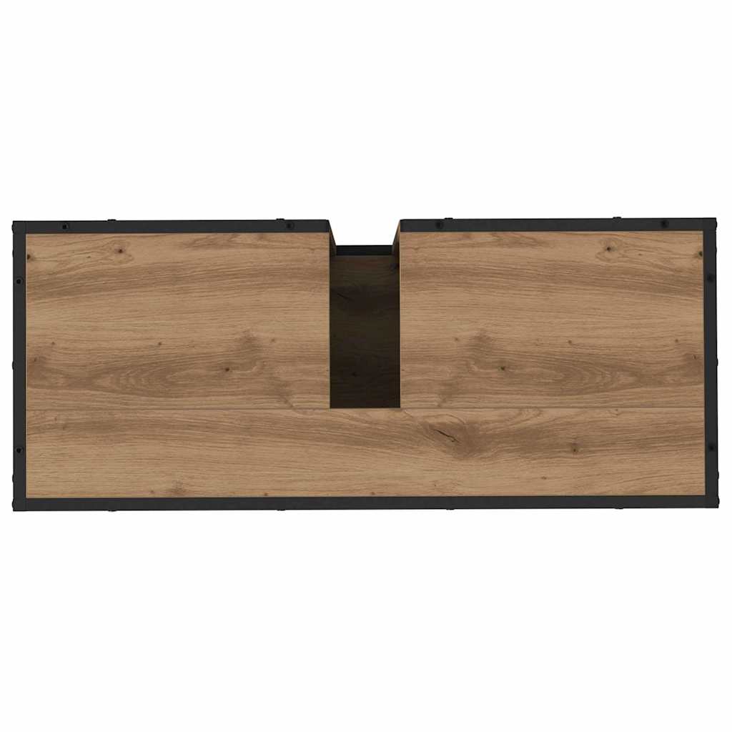 Set namještaja za kupaonicu 4 kom. Umjetnički hrast Smeđa 80 x 33 x 60 cm