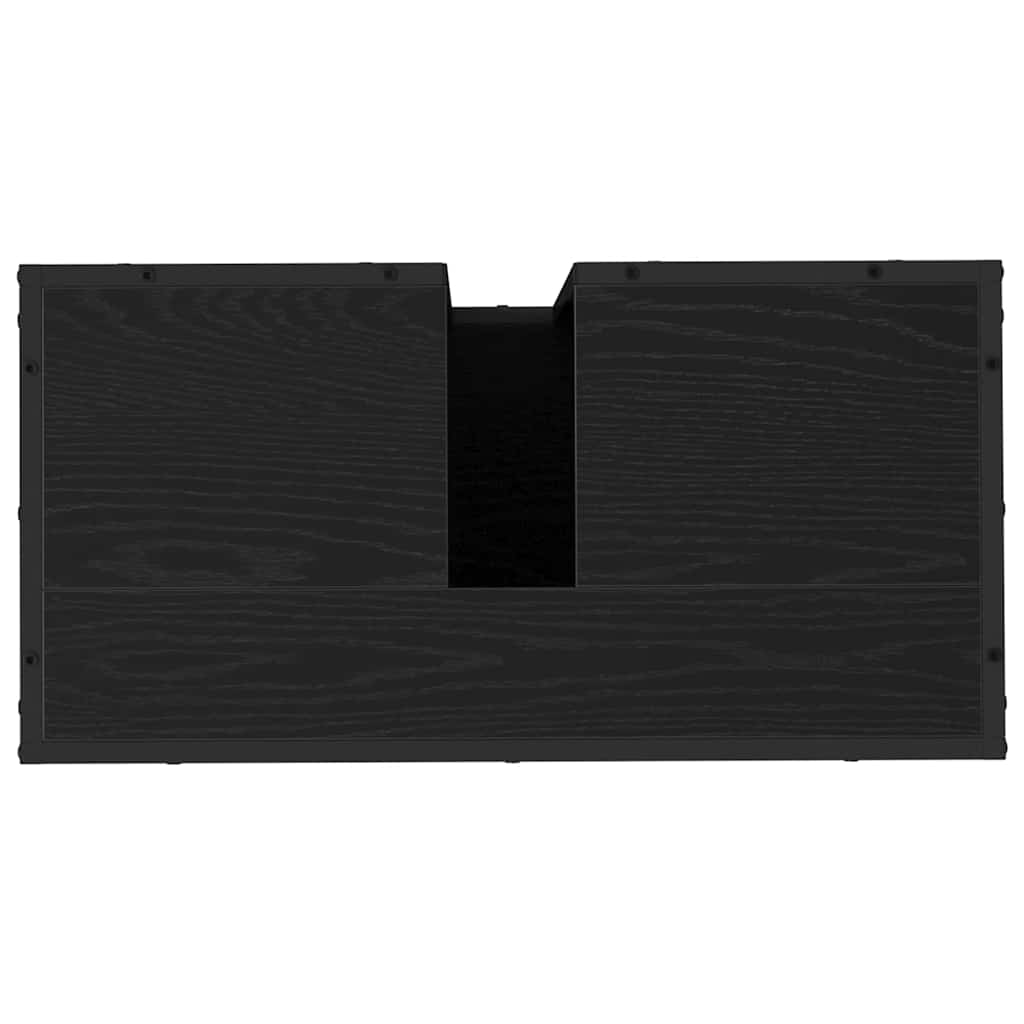 Set namještaja za kupaonicu 3 kom. Crni hrast Konstruirano drvo Crna 35 x 37,5 x 188,5 cm