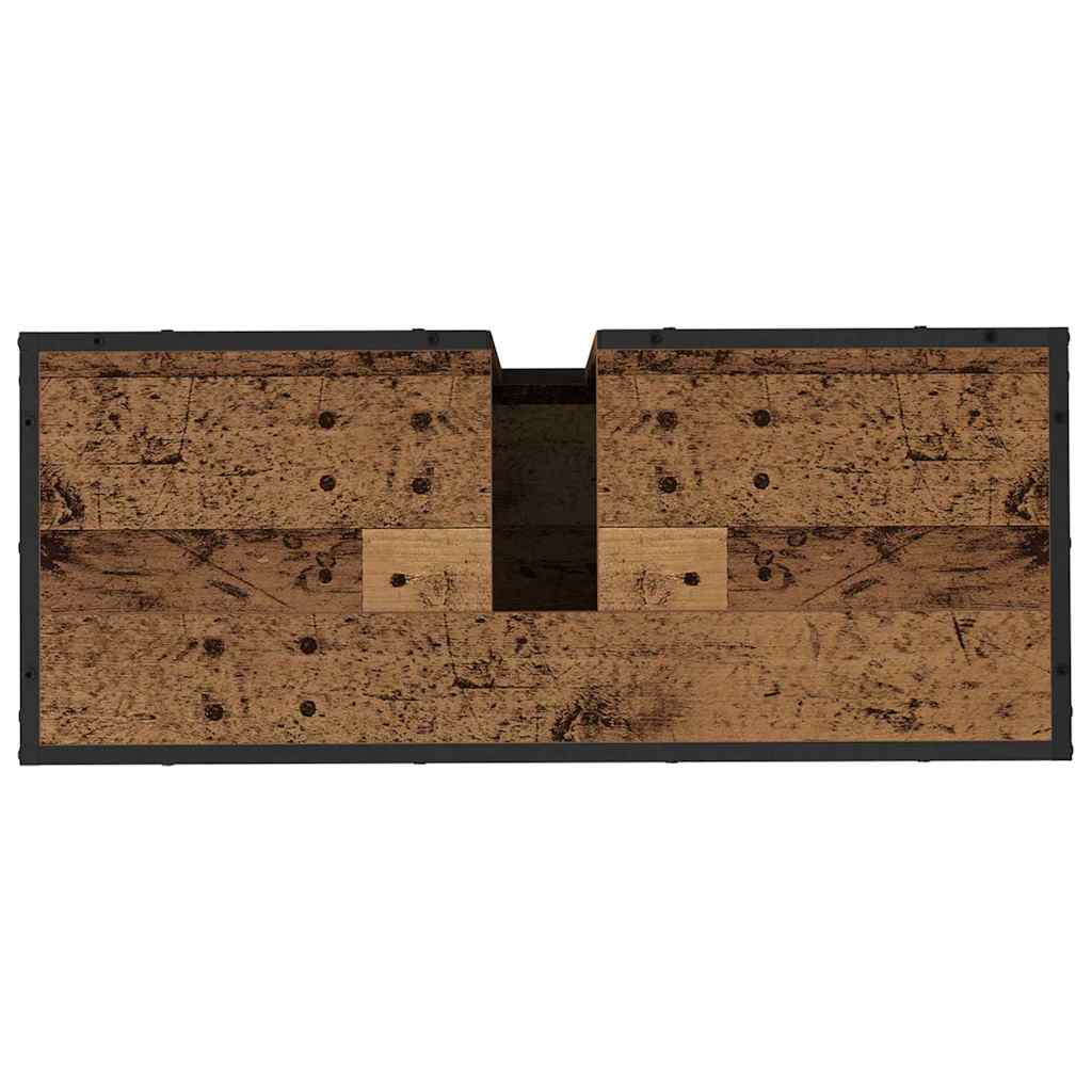 Set namještaja za kupaonicu 3 kom. Staro drvo Konstruirano drvo Smeđa 80 x 33 x 60 cm