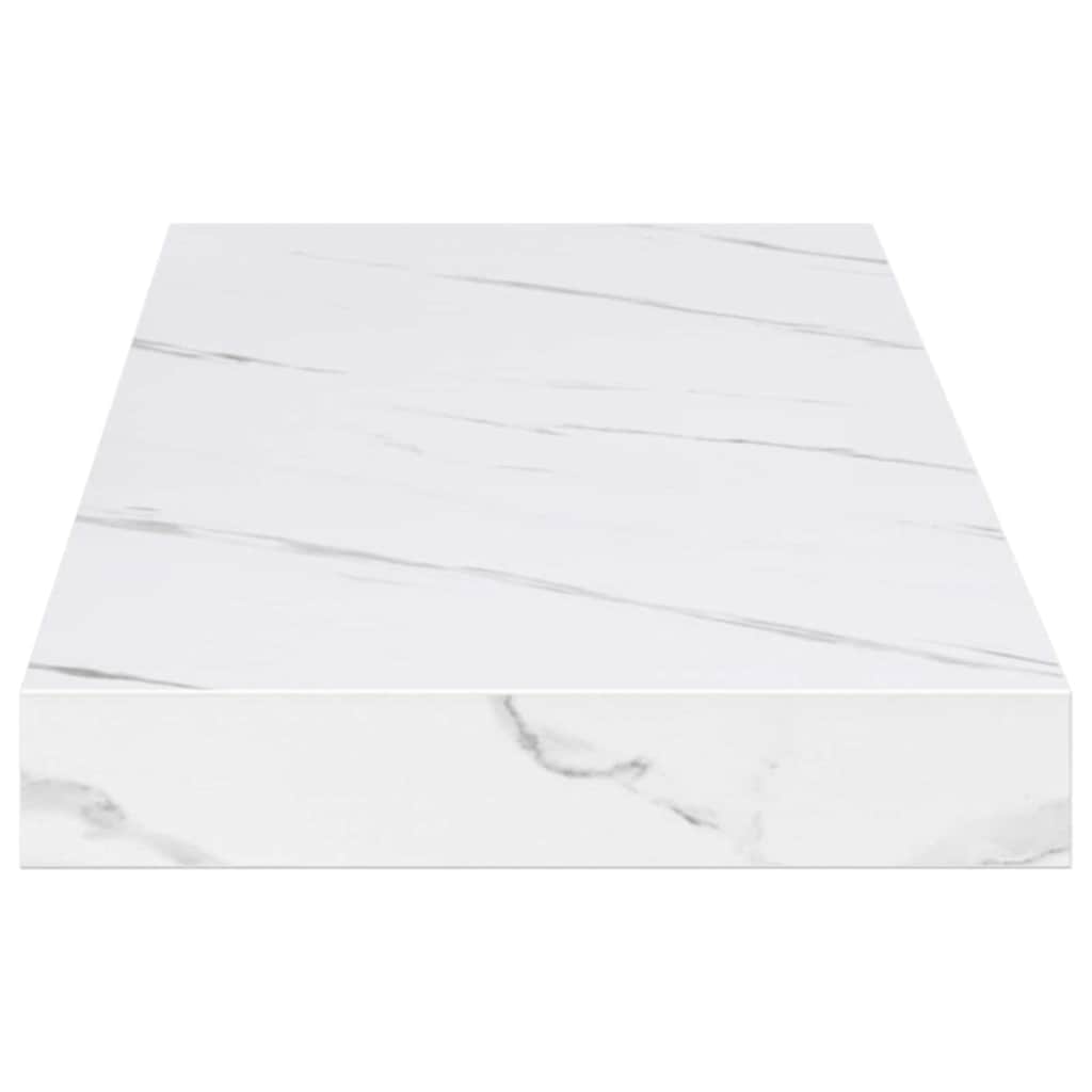 Polica na zidu Zidne 4 pcs Bijeli mramor 80 x 23,5 x 4 cm