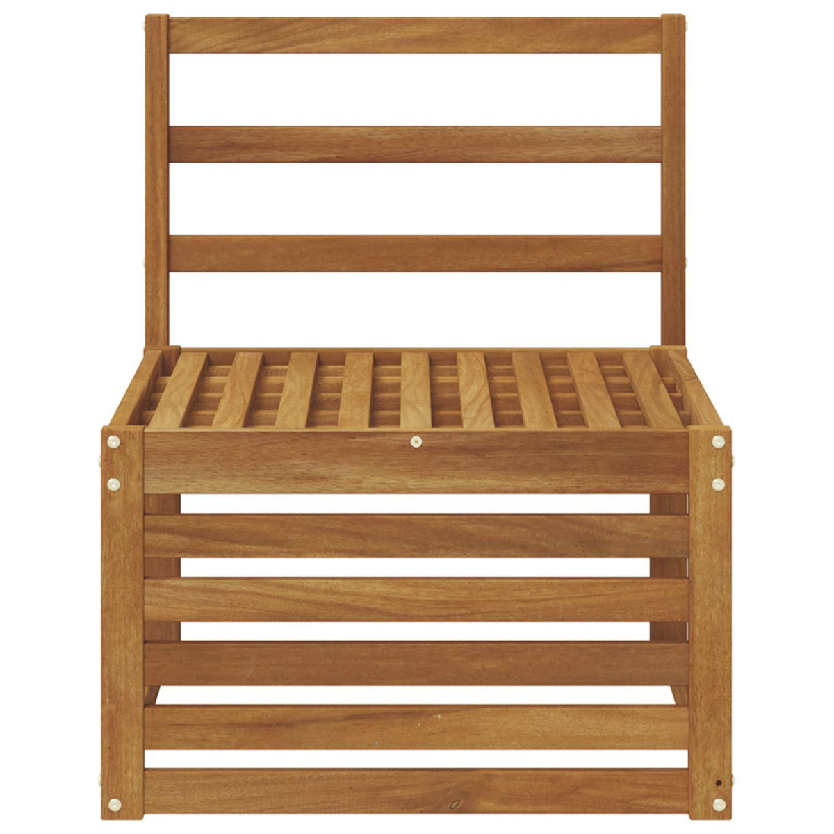 Srednja sofa za van Čvrsto drvo akacije Prirodna Smeđa 59 x 63 x 73 cm