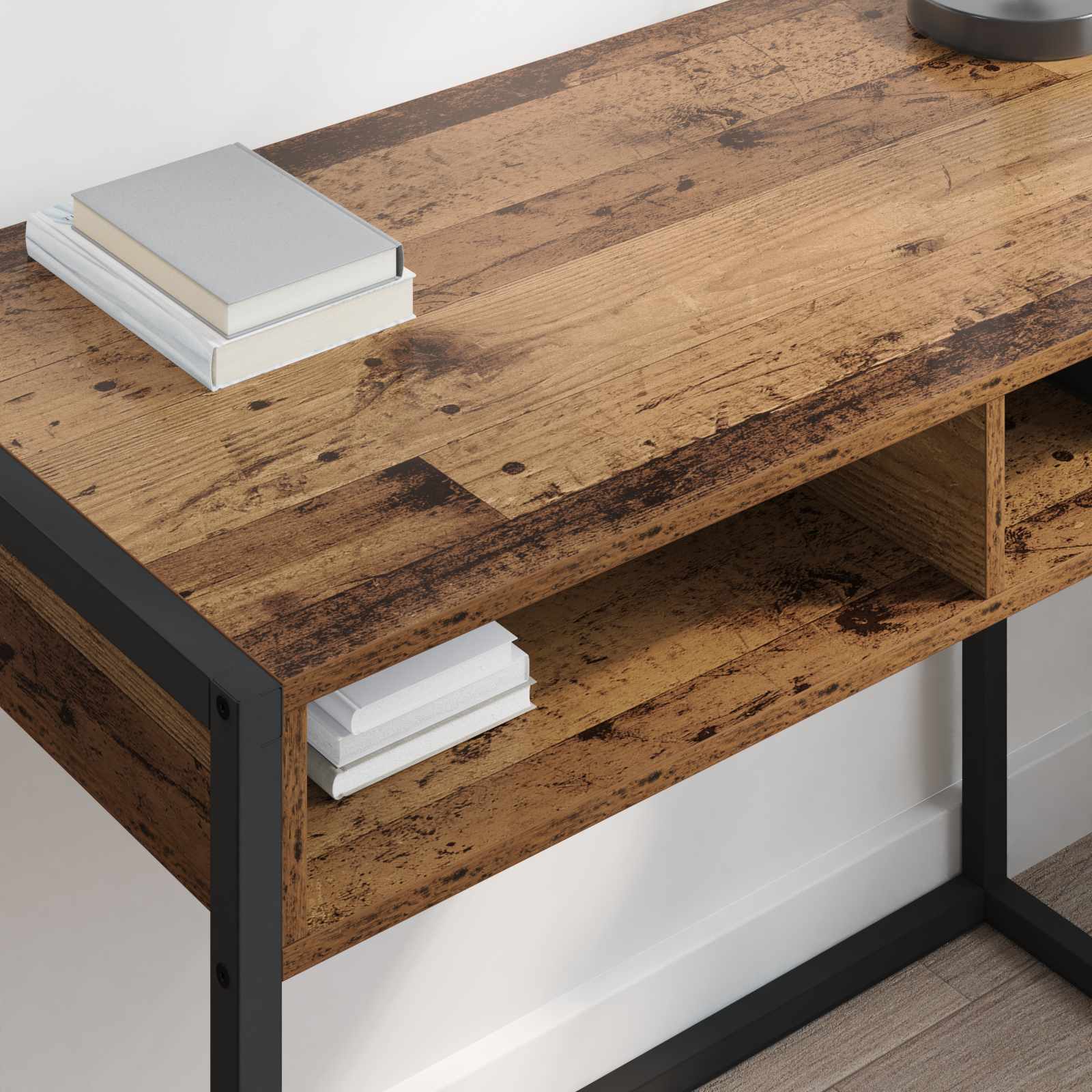 Stol s pohranom Staro drvo 100 x 50 x 75 cm Konstruirano drvo