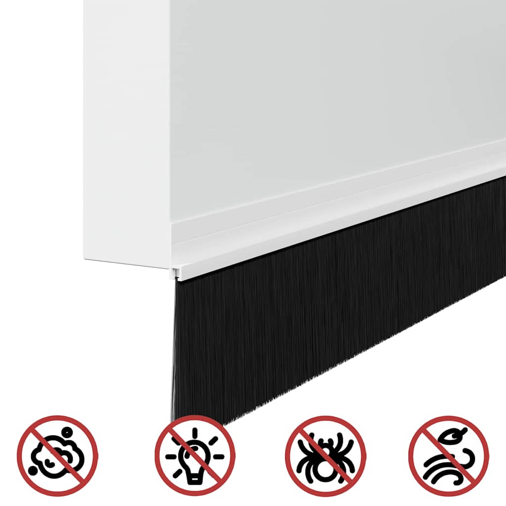 Samoljepljivi pečati za vrata 2 kom. 100 cm Aluminijski legura Bijela