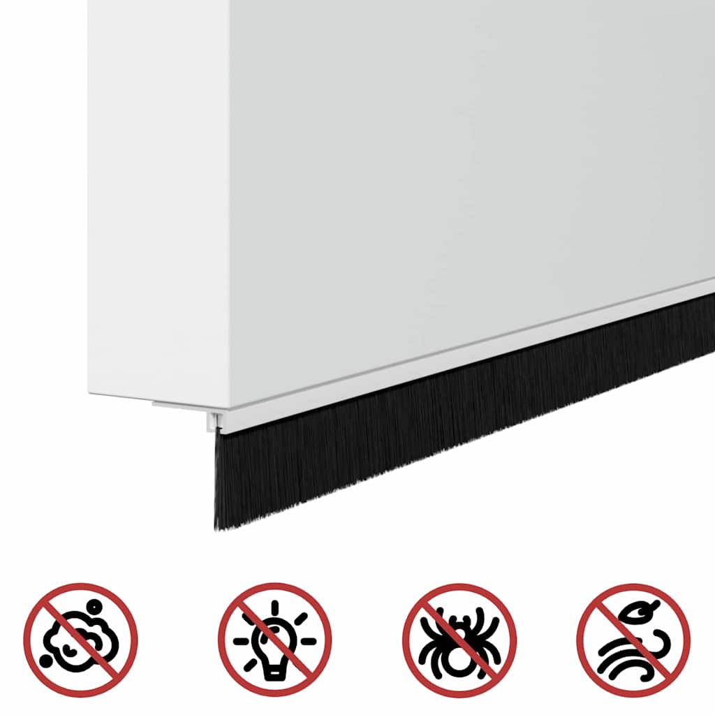 Samoljepljivi pečati za vrata 2 kom. 100 cm Aluminijski legura Bijela