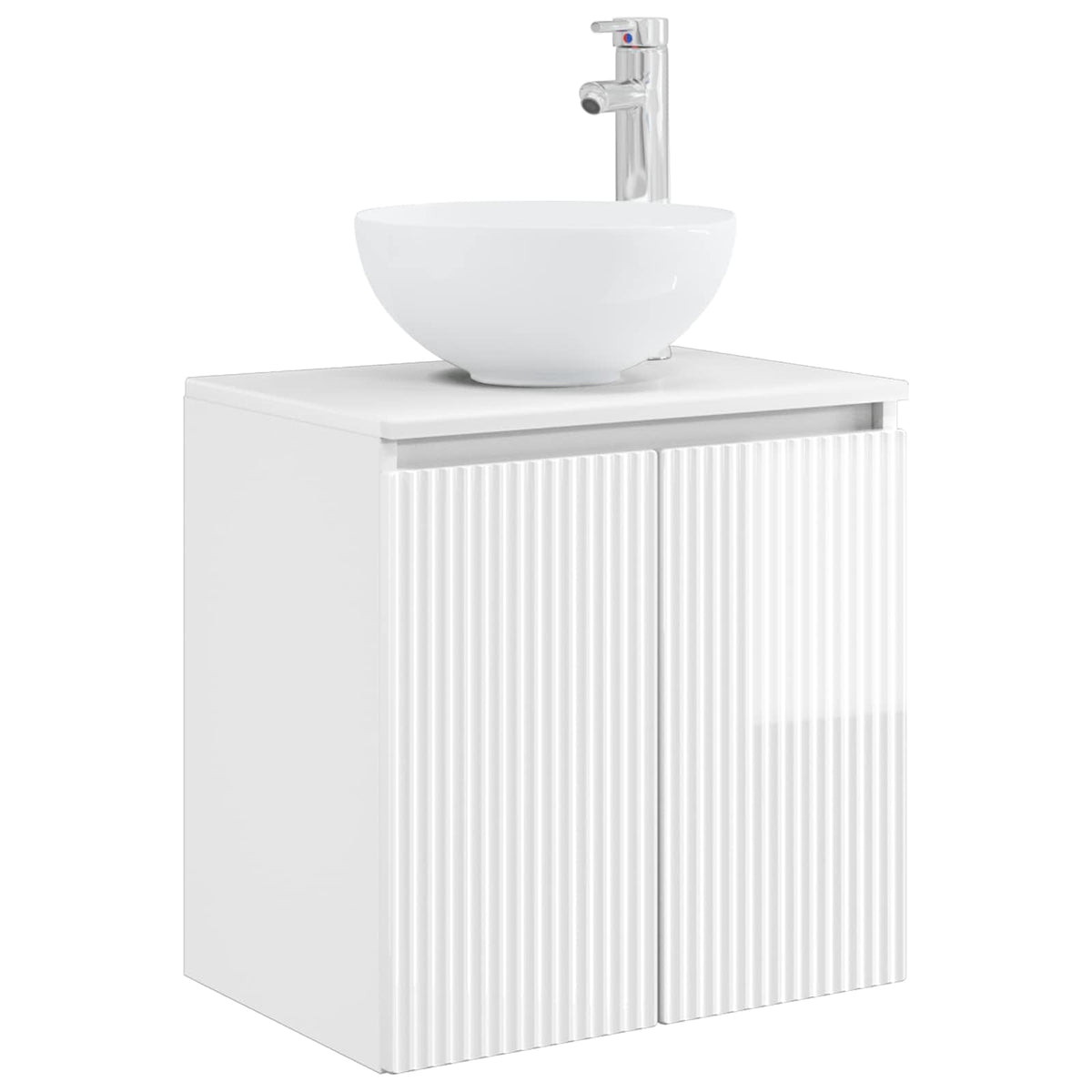 Set ormarića za kupaonicu 3 kom. Bijela visokog sjaja 49,5 x 35 x 63 cm