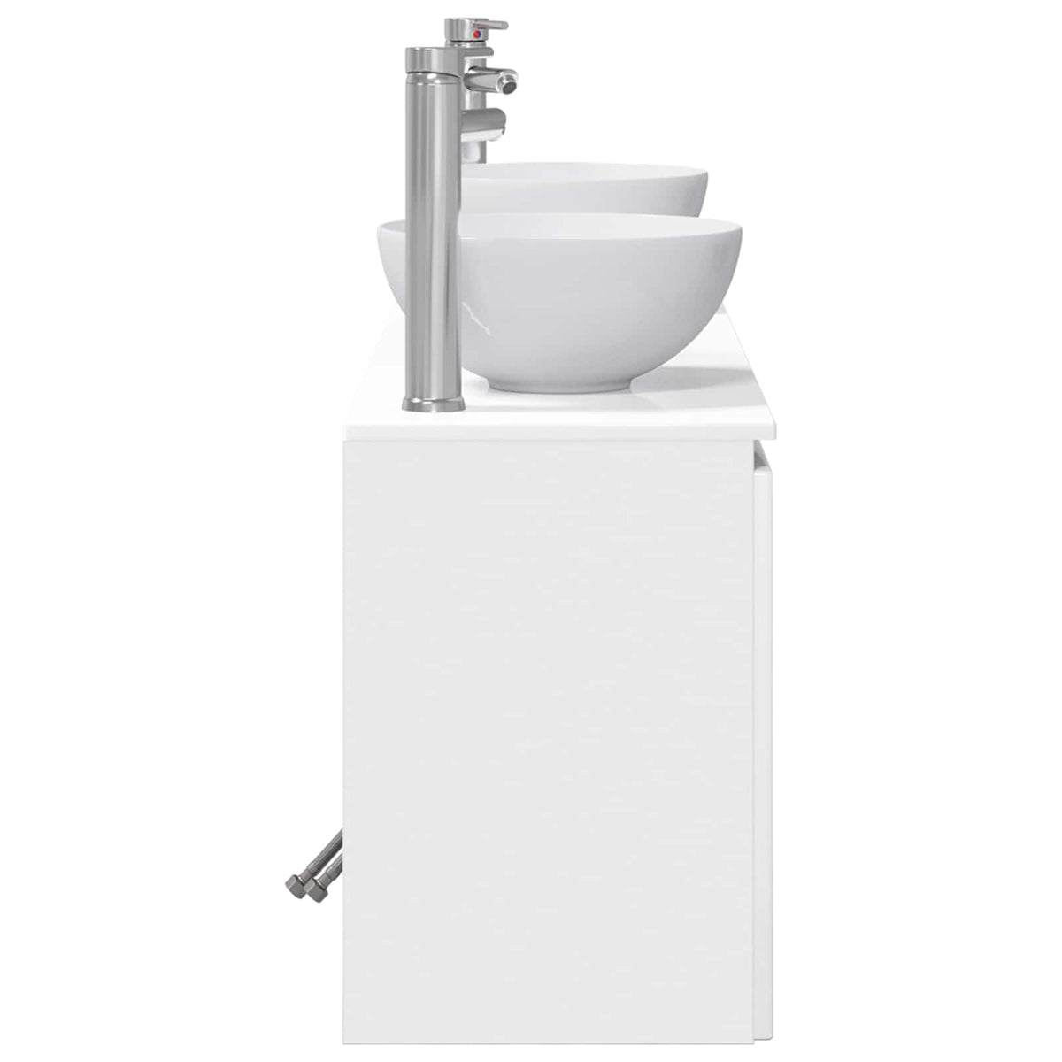 Set ormarića za kupaonicu 3 kom. Bijela visokog sjaja 49,5 x 35 x 63 cm