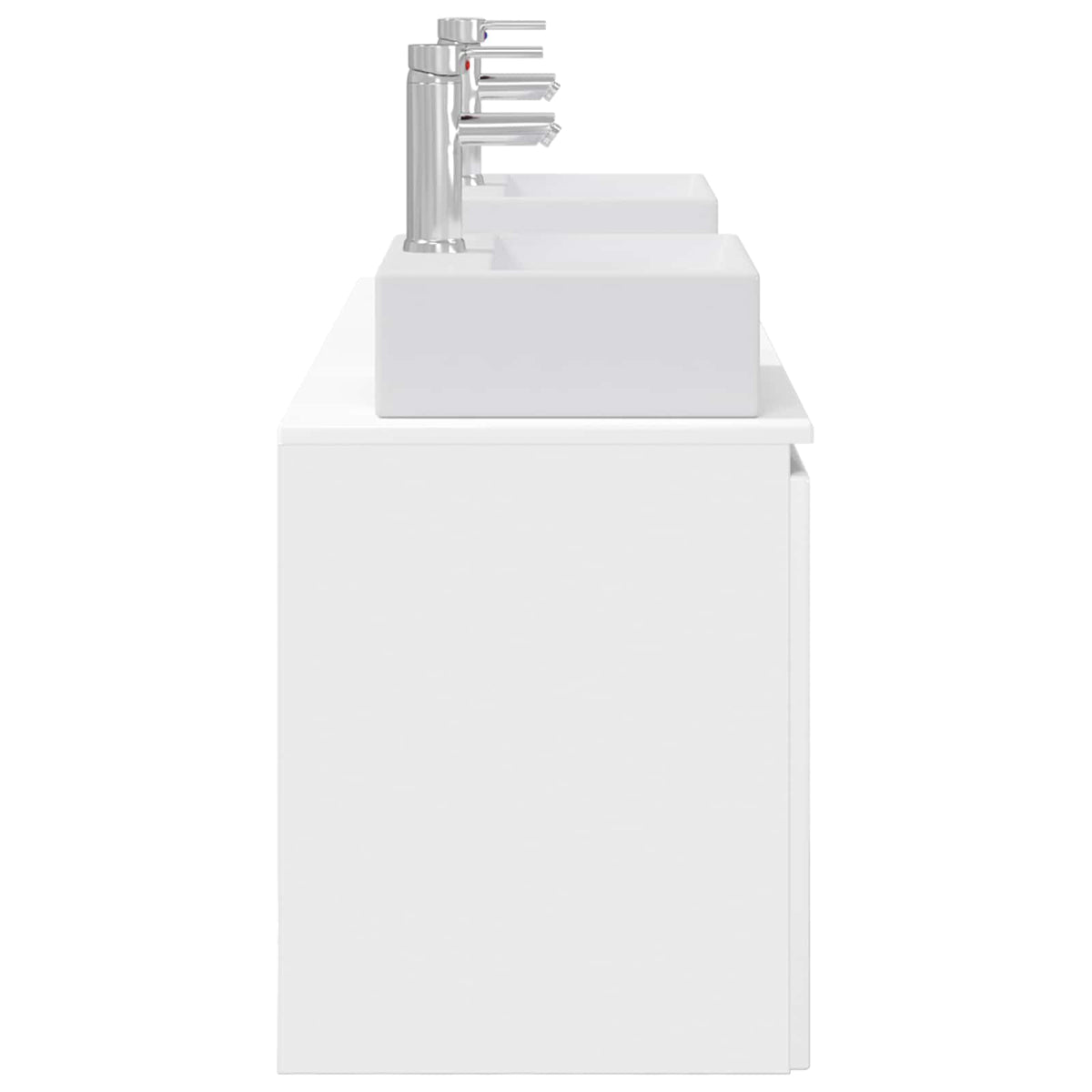 Set ormarića za kupaonicu 3 kom. Bijela visokog sjaja 49,5 x 41 x 62,5 cm